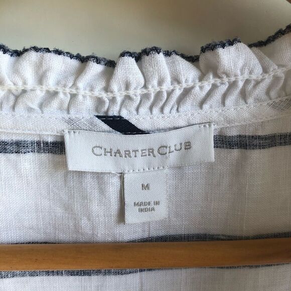 CHARTER CLUB Summer Escape Pool Coverup Size M - Picture 6 of 7